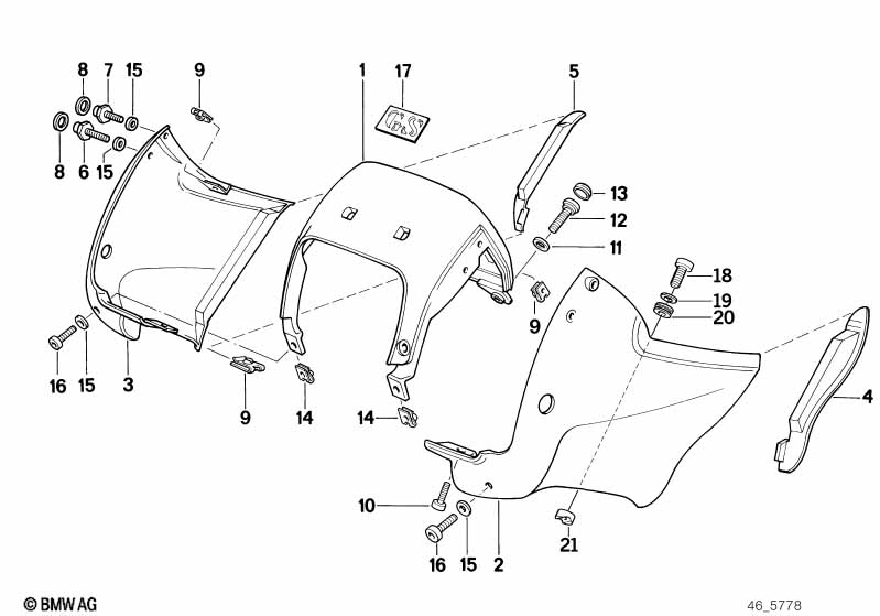Genuine BMW 51142315255 Sticker