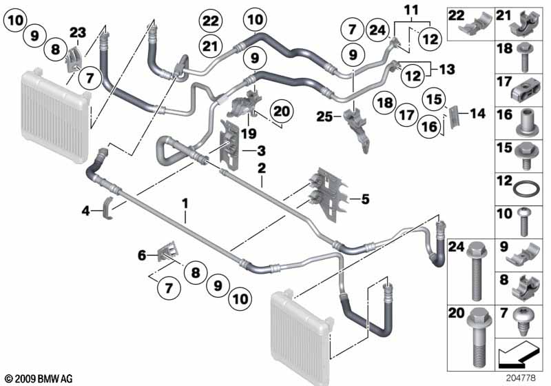 Genuine BMW 17227589508 Oil Cooling Pipe Outlet (Inc. 750i, 750iX & 750LiS) | ML Performance UK Car Parts