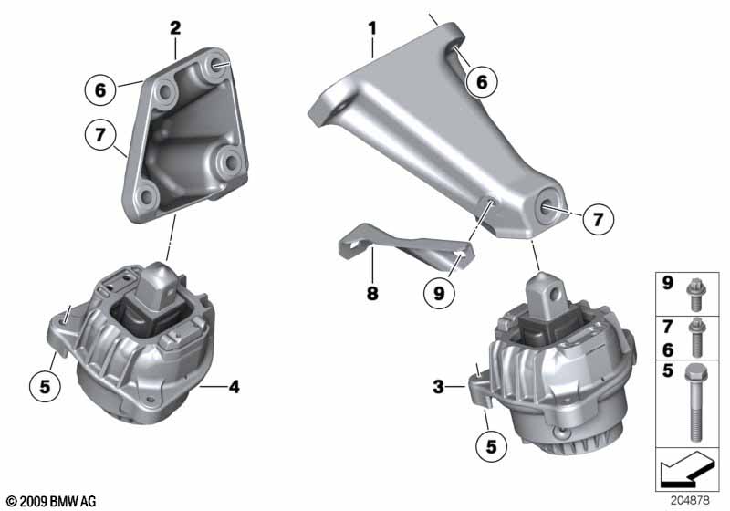 Genuine BMW 22116777374 F10 F06 F02 Engine Mount, Right (Inc. Alpina B7X, 550iX 4.4 & 750LiX) | ML Performance UK Car Parts
