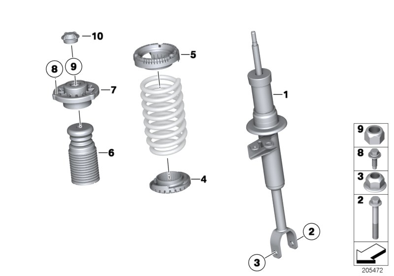 Genuine BMW 31306795151 F03 F01 F02 Screw Self-Tapping M8X30-10.9 ZNS3 (Inc. 760Li, 520d & 750LiS) | ML Performance UK Car Parts