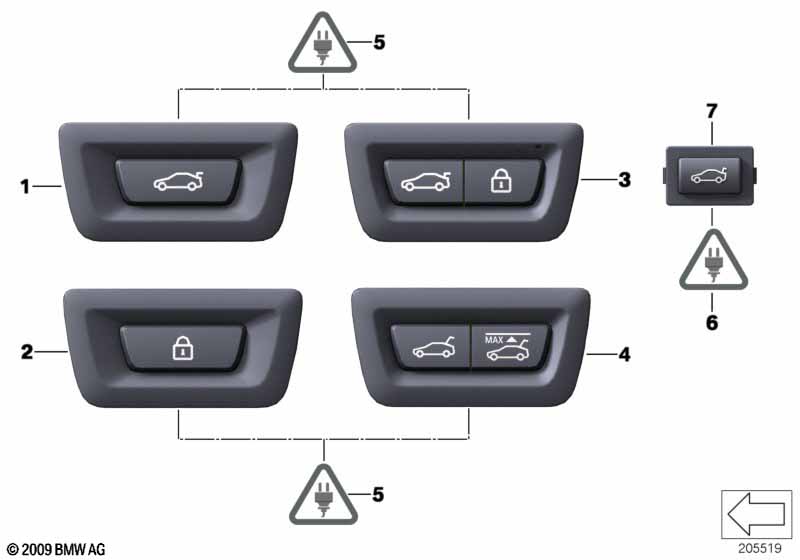 Switch for trunklid and Centerlock