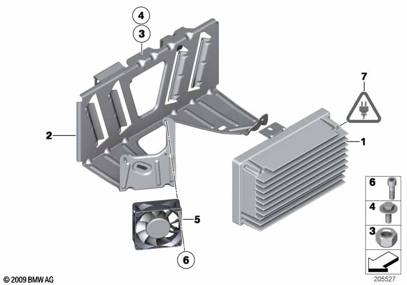 Genuine BMW 65126815969 Top-Hifi System Amplifier (Inc. 520d ed, Alpina B7L & 530dX) | ML Performance EU Car Parts