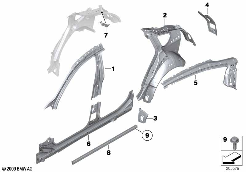 Genuine BMW 51177201690 Cover Pot (Inc. 530dX, 550iX 4.4 & 550iX 4.0) | ML Performance UK Car Parts