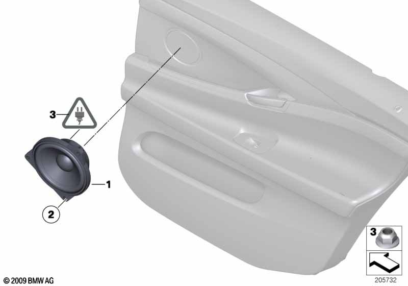 Single parts, Stereo System, door rear
