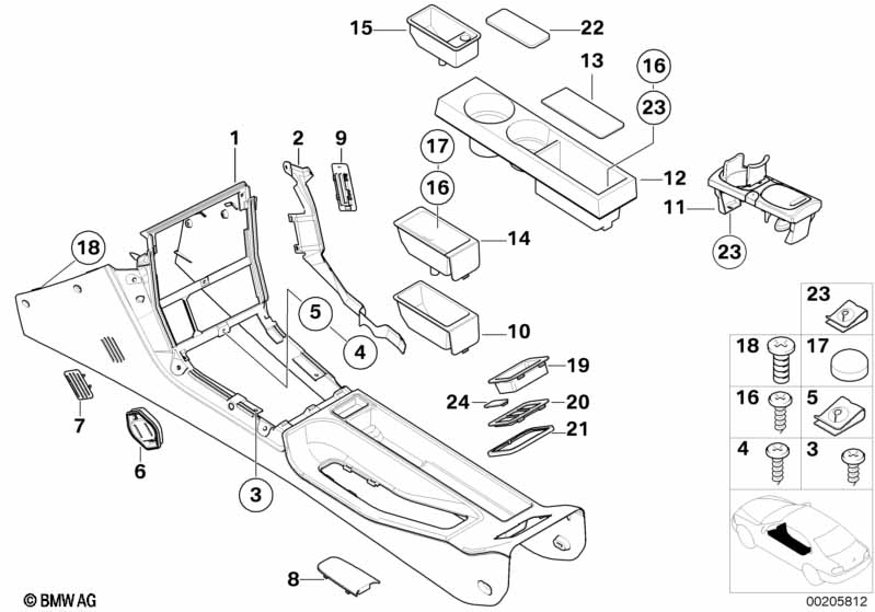 Genuine BMW 51162693700 E36 Frame (Inc. Z3) | ML Performance EU Car Parts