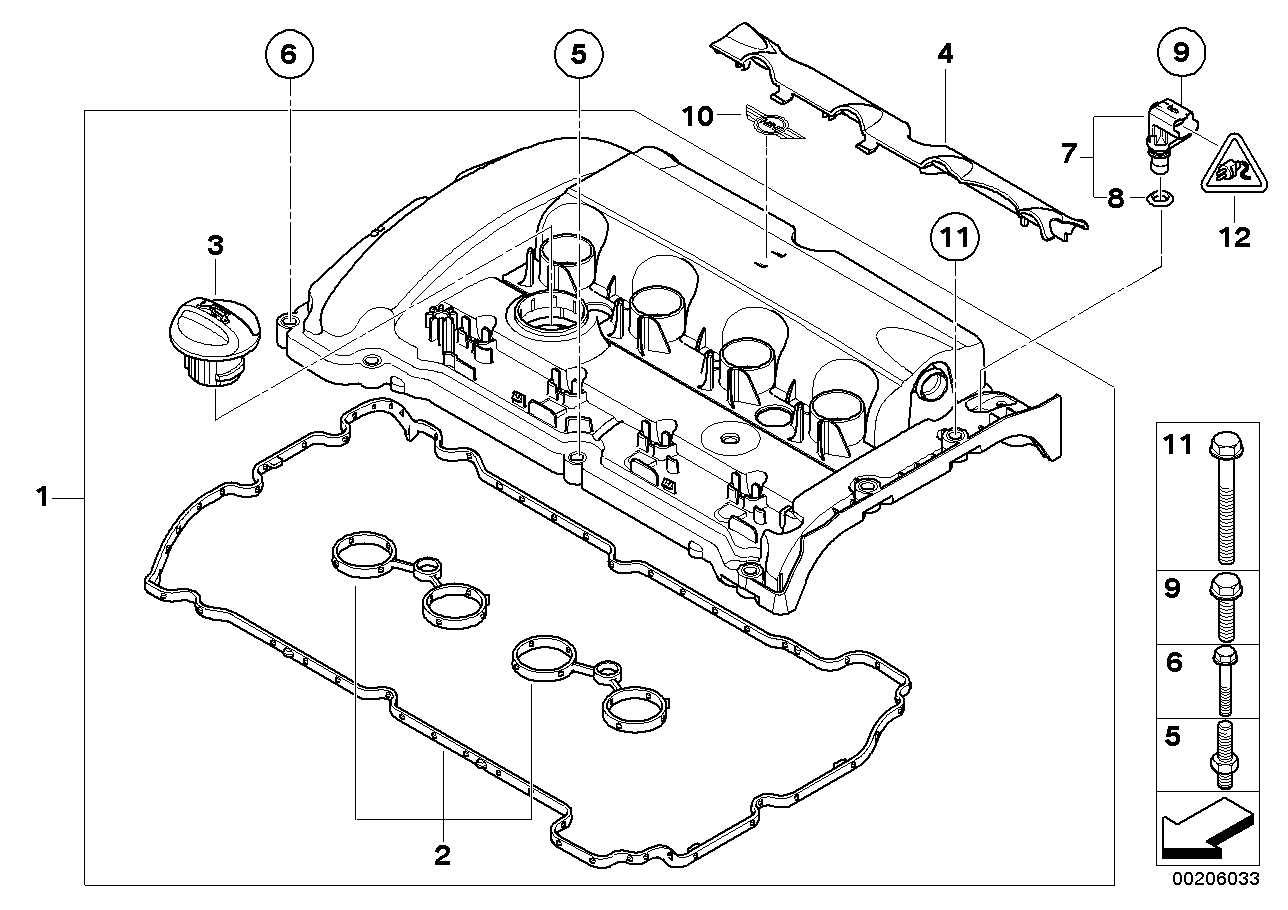 Genuine BMW 11127559969 Stud Bolt (Inc. Coop.S JCW, One & Cooper) | Duco Car Parts UK Car Parts
