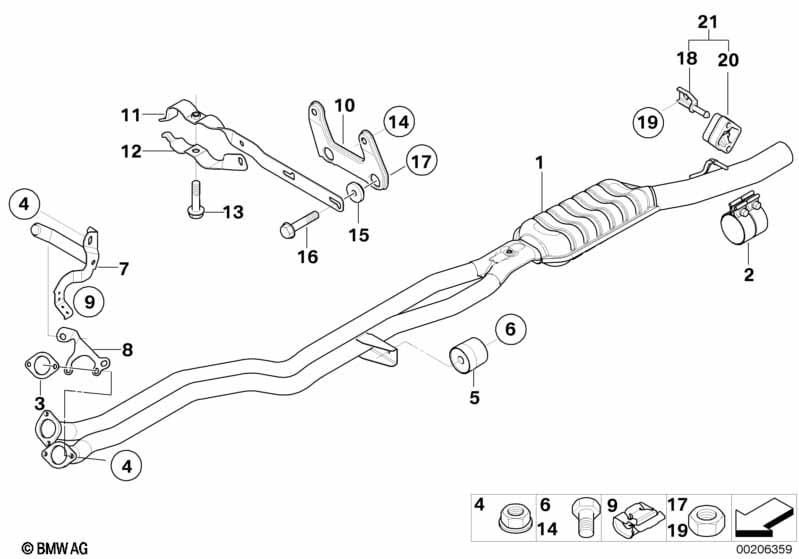 Front muffler