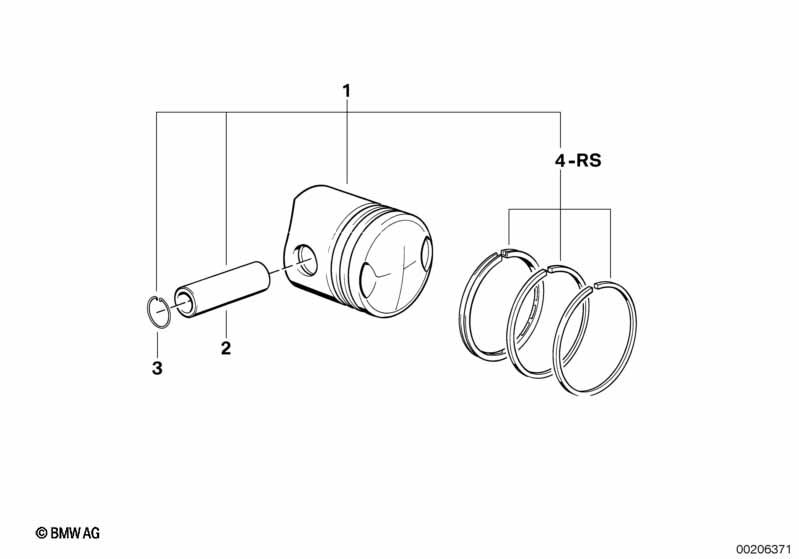 Piston, single components