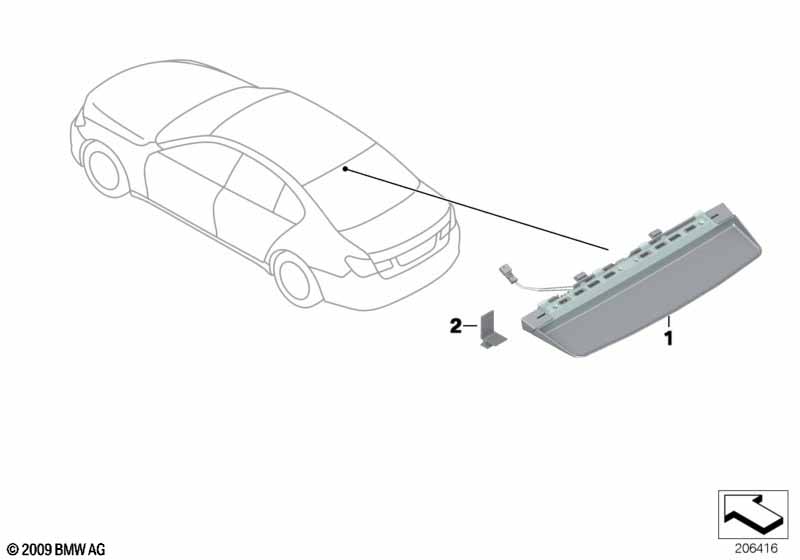 Genuine BMW 63257182211 Third Stoplamp (Inc. 750i, 740LiX & Hybrid 7) | ML Performance EU Car Parts