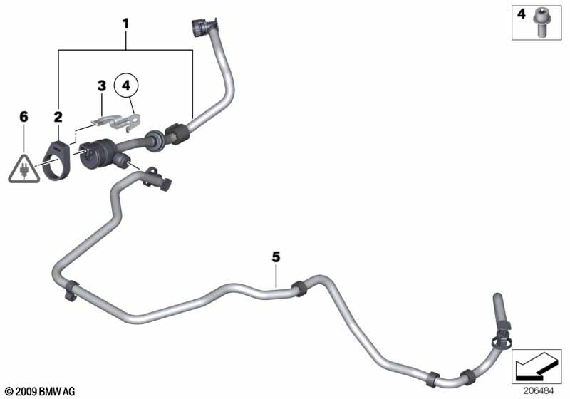 Genuine BMW 13907619299 RR6 RR31 Fuel Tank Ventilation Valve With Pipe CYL 1-6 (Inc. Phantom, Ghost & 760LiS) | ML Performance UK Car Parts