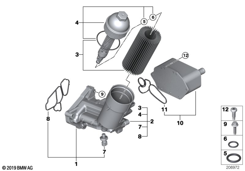 Lubricat.syst.-oil filter,heat exchanger