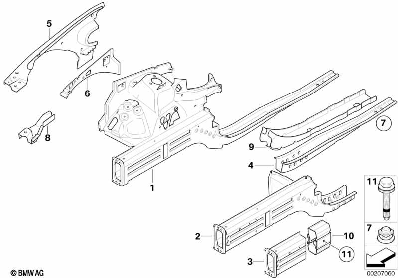 Wheelhouse/engine support