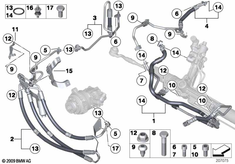 Genuine BMW 32416778532 F01 F02 Return Pipe (Inc. 760i & 760Li) | ML Performance UK Car Parts