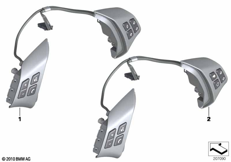 Switch, multifunct. steering wheel