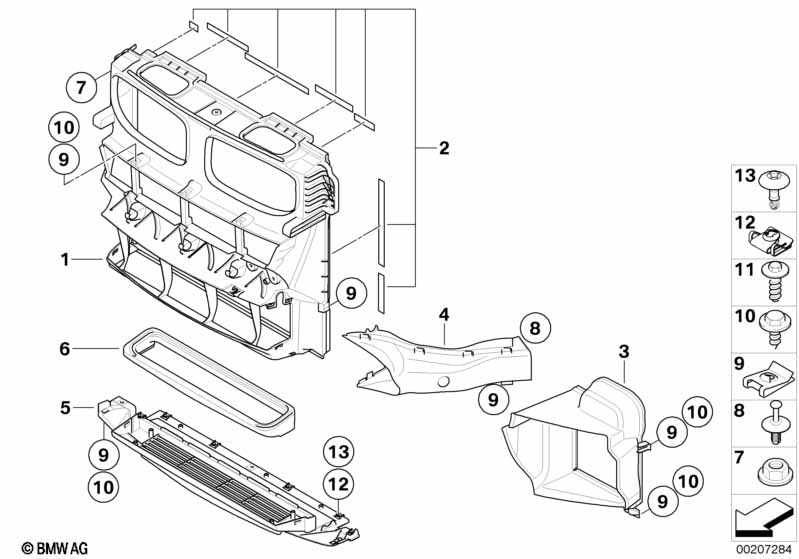 Genuine BMW 51647218399 E70 E71 Seals, Low-Temperature Radiator (Inc. X5 M) | ML Performance UK Car Parts