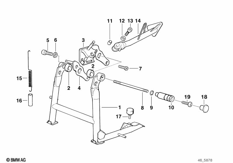 Collapsible stand/side stand