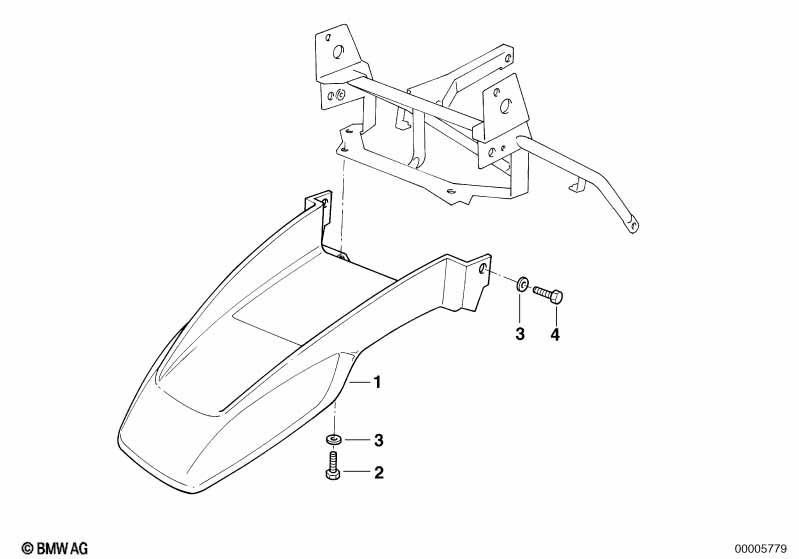 Upper mudguard