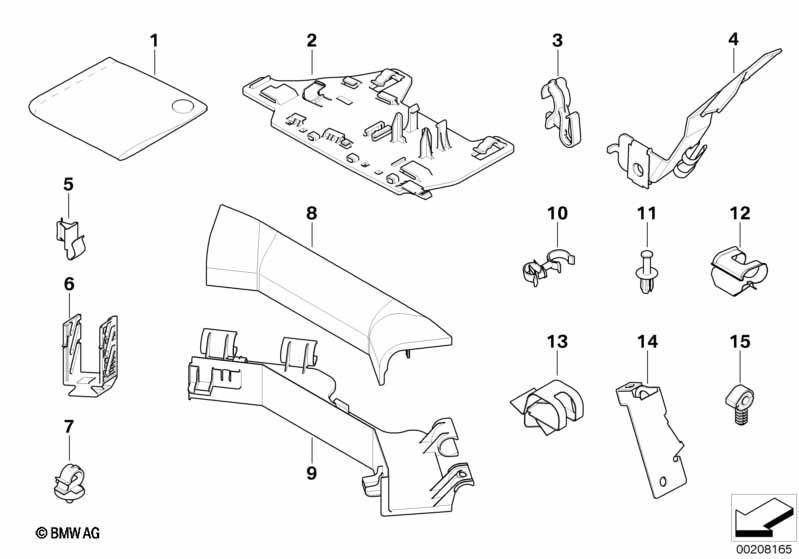 Diverse small parts