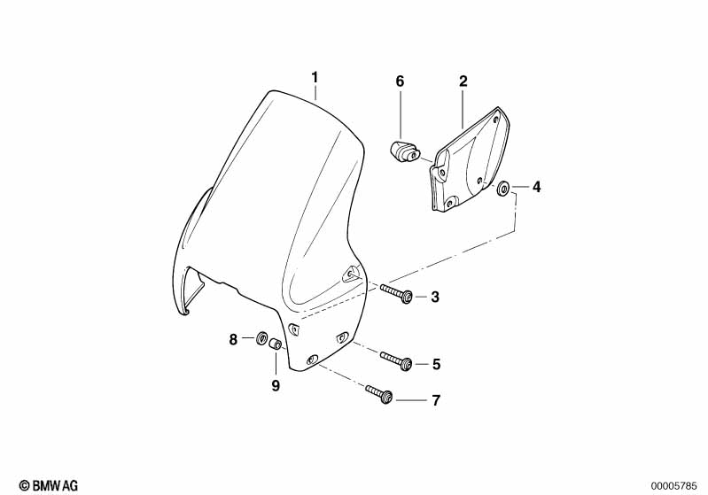 Windshield mounted parts