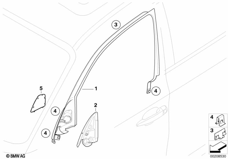 Door window lifting mechanism front