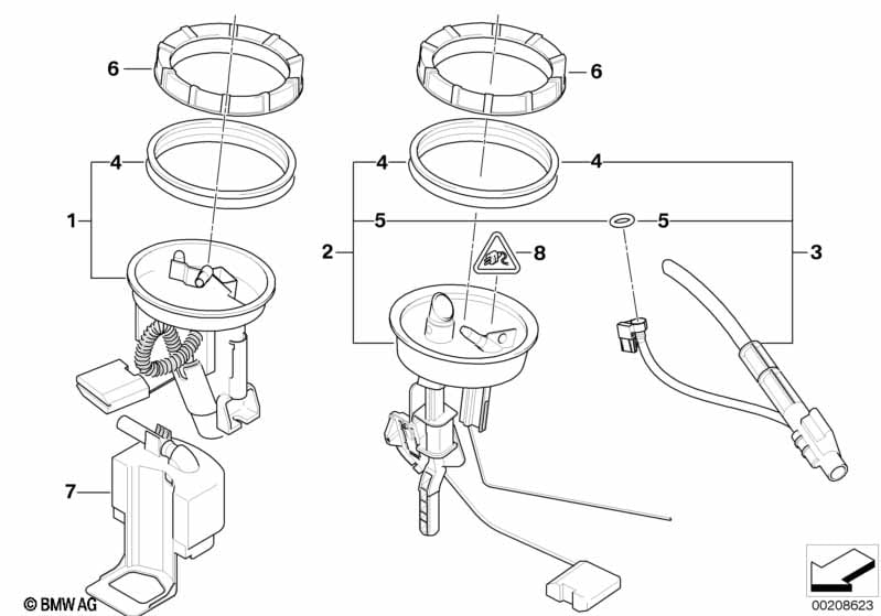 Fuel pump and fuel level sensor