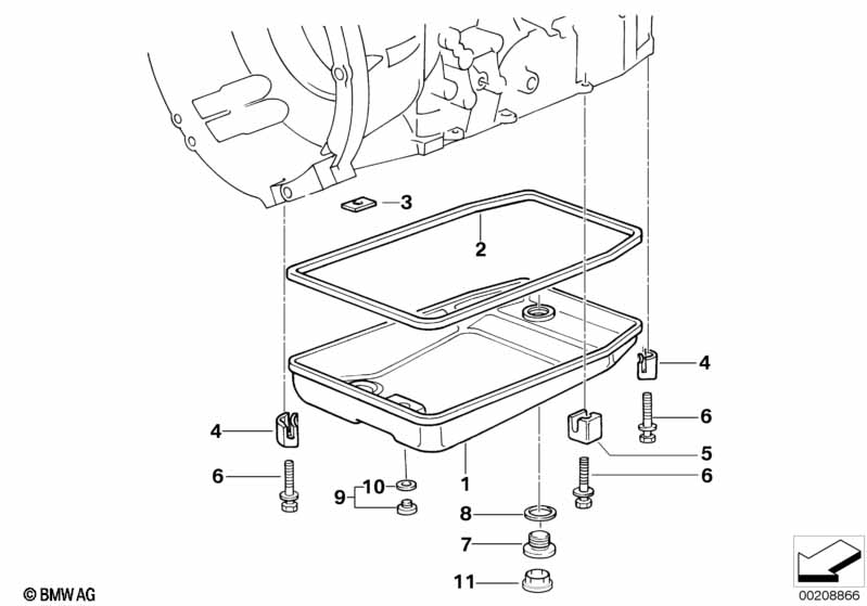 A5S310Z oil pan