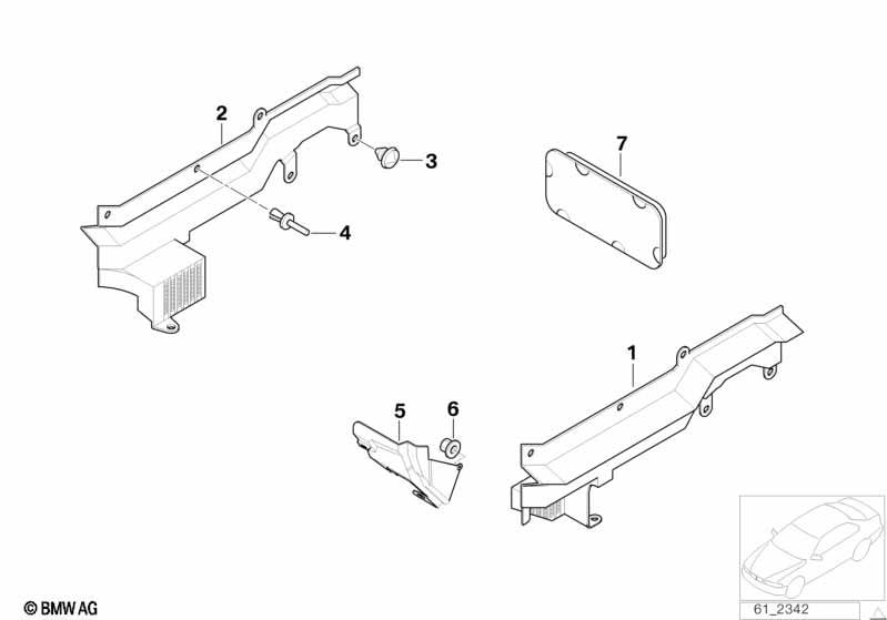 Genuine BMW 61138366683 E39 Cable Covering F Front Left Side Member (Inc. 530d, 523i & 535i) | Duco Car Parts UK Car Parts