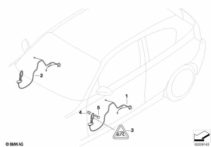 Door cable harnesses