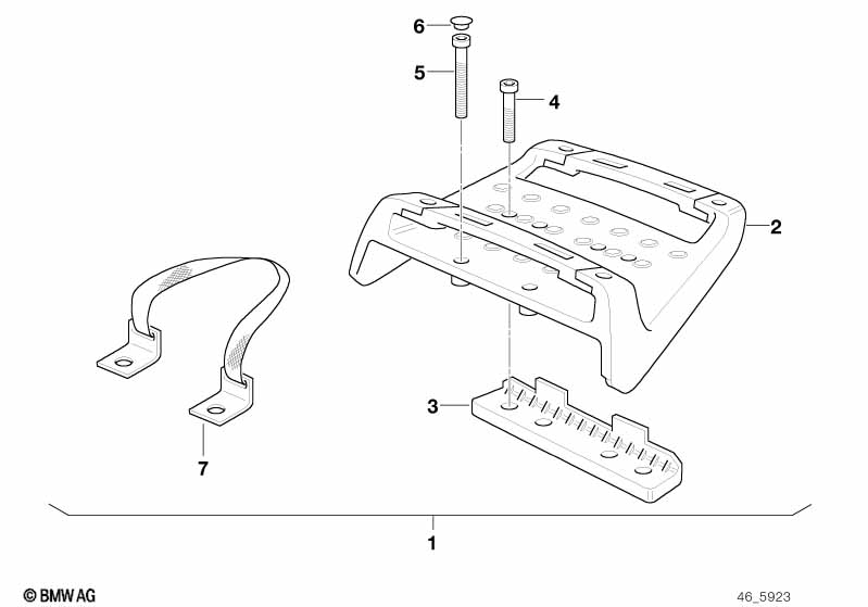 Retrofit kit, Top Case bracket