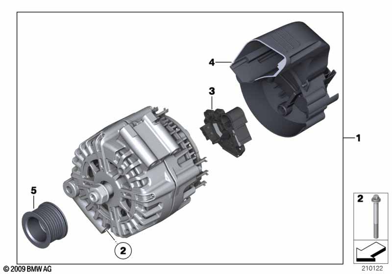 Genuine BMW 12318657240 Exch. Generator VALEO 180A (Inc. M760iX & M760LiX) | ML Performance EU Car Parts