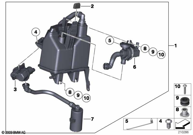 Genuine BMW 16137217031 E72 Activated Charcoal Filter (Inc. Hybrid X6) | ML Performance UK Car Parts