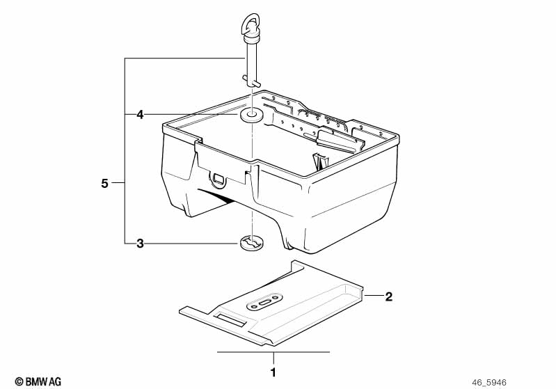 Topcase 22 L mounting parts