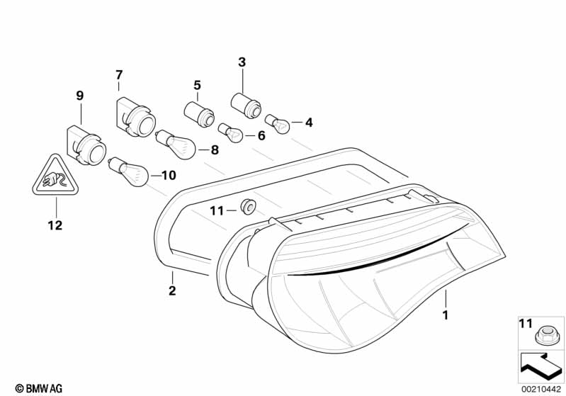 Genuine BMW 63217167589 E85 E86 Gasket, Rear Light, Left (Inc. Z4 M3.2) | ML Performance UK Car Parts
