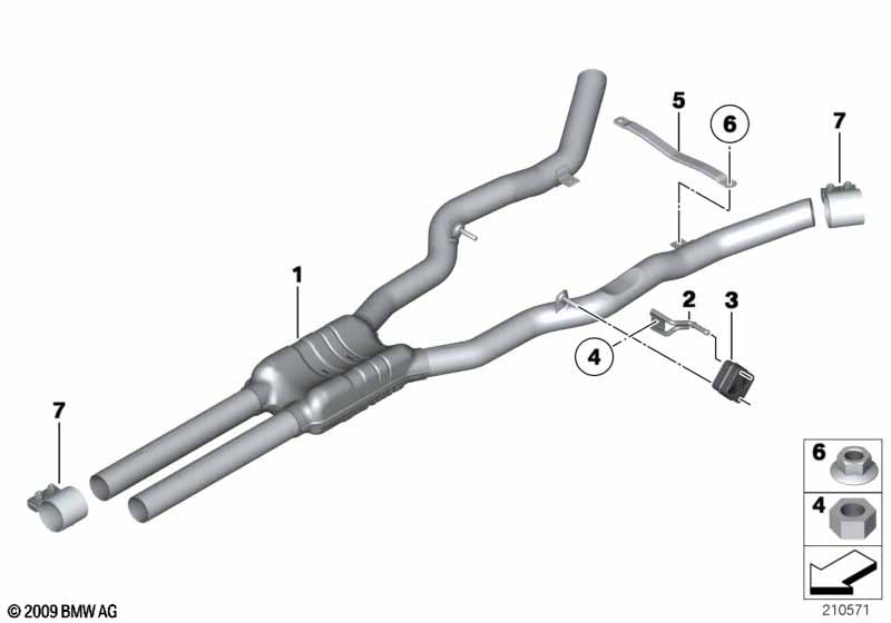 Center muffler