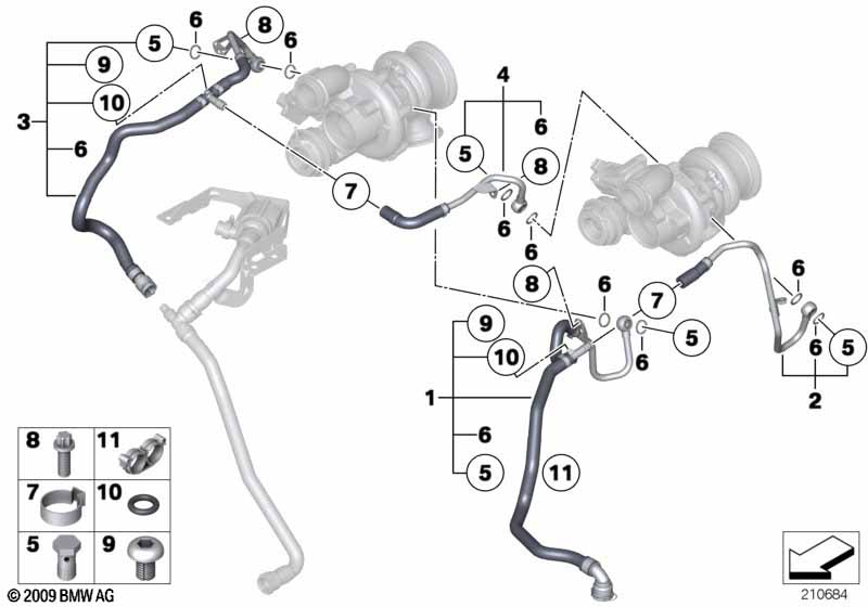 Genuine BMW 11537595603 F04 Return Hose ZYL. 1-4 (Inc. Hybrid 7 & Hybrid 7L) | ML Performance UK Car Parts