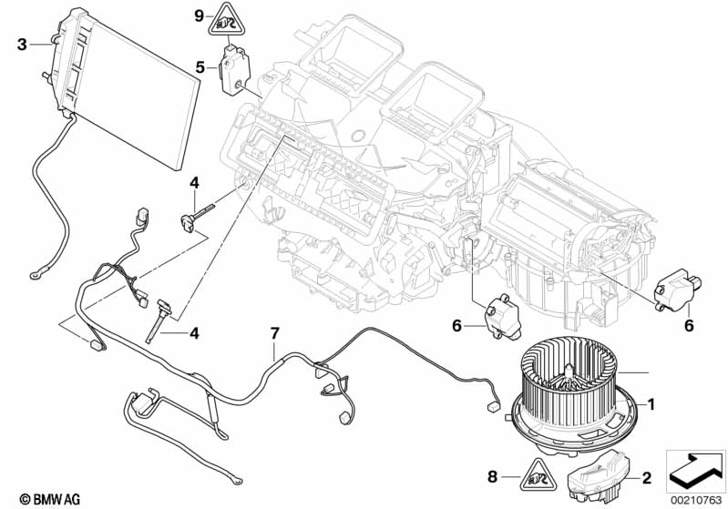 Electric parts for heater
