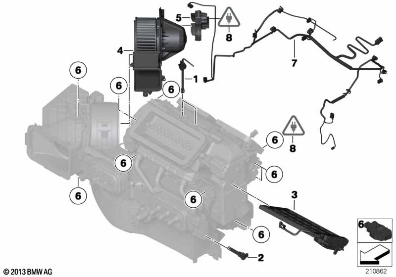 Electric parts for AC unit