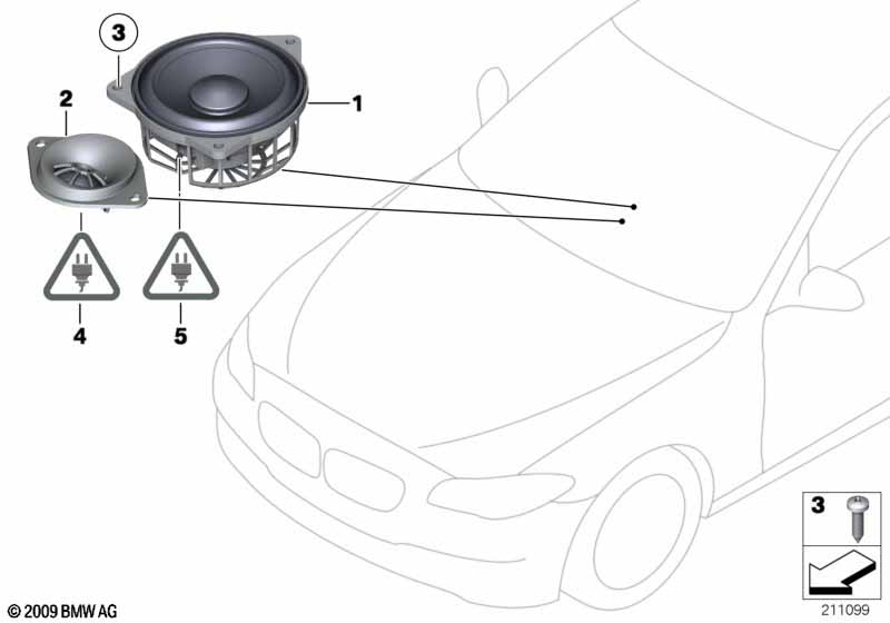 Single parts, Top/HiFi instrument panel