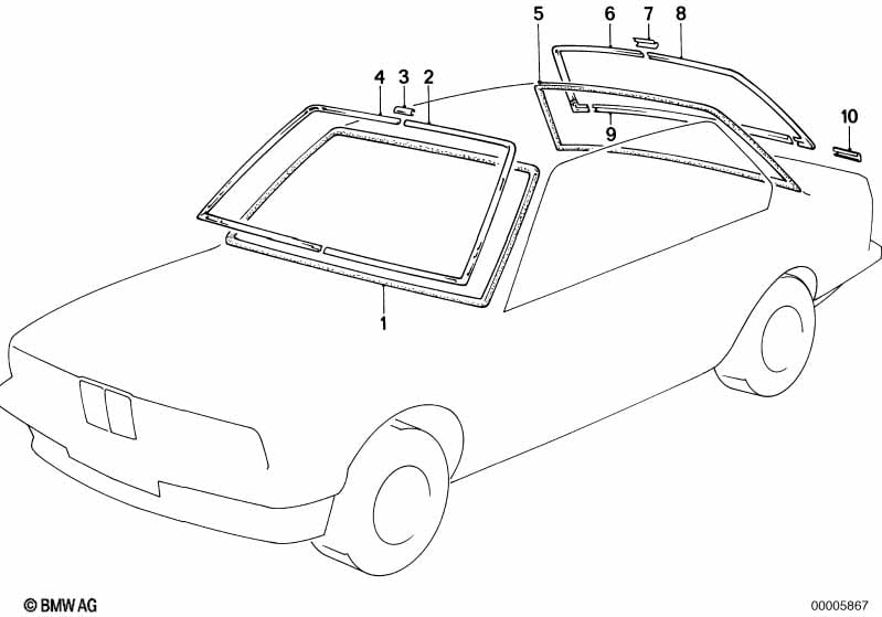 Window mounting parts