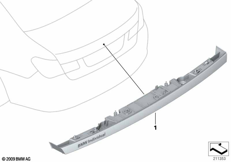 Individual handle for trunk lid