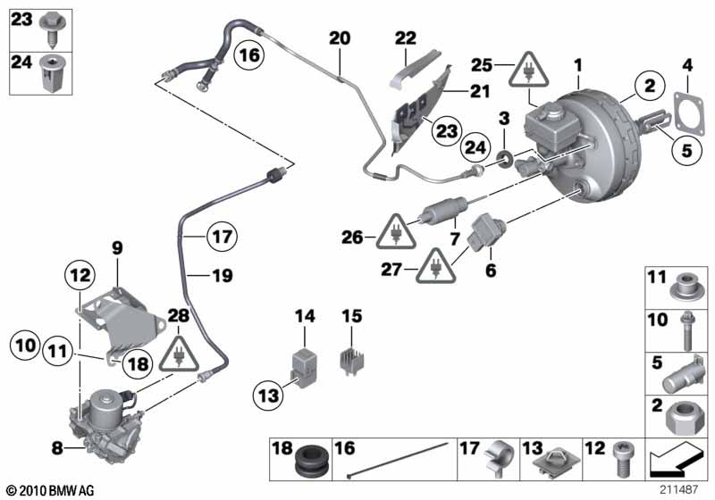 Genuine BMW 34336788808 E72 Vacuum Sensor (Inc. Hybrid X6) | ML Performance UK Car Parts