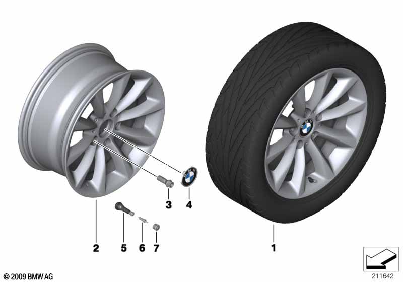 BMW LA wheel, Star Spoke 340