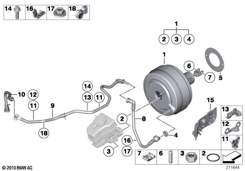Power brake unit depression