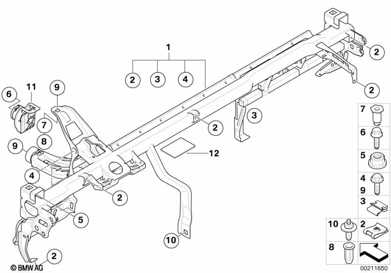 Carrier instrument panel