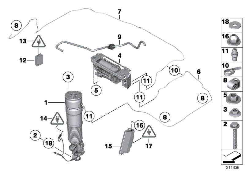 Genuine BMW 37206850594 F01 F02 Vent Tubing (Inc. 730d, 750LdX & 740d) | ML Performance UK Car Parts
