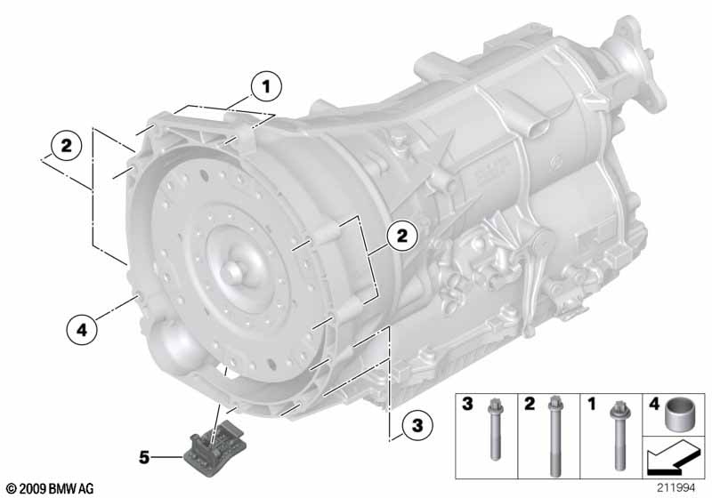 Gearbox mounting parts