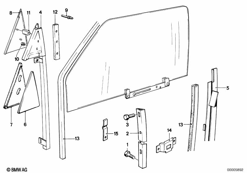 Door window lifting mechanism front
