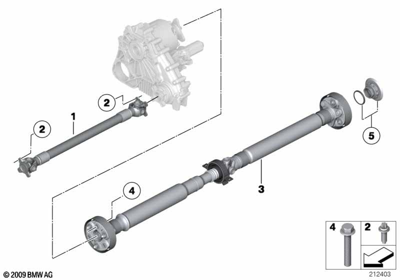 4-wheel drive shaft/Insert nut