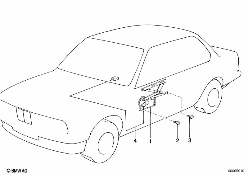 Okenní mechanismus dveří přední
