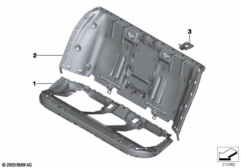 Genuine BMW 52207205099 Bracket For Frame, Backrest, Left (Inc. 520d, 535i & 535iX) | ML Performance EU Car Parts